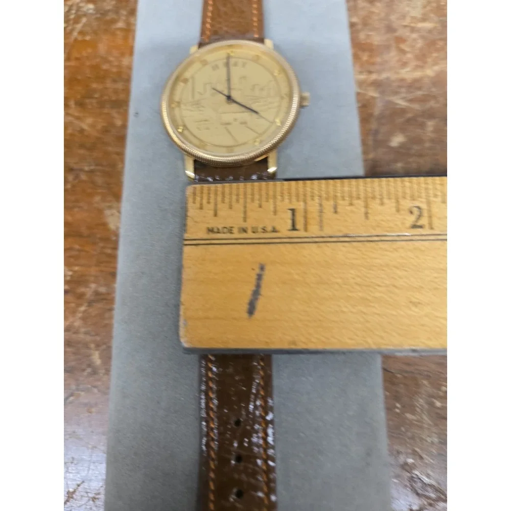 Hamilton H&T 8702 Railroad Train Skyline Wristwatch Leather Band Untested